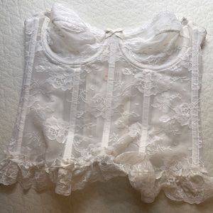 Vintage lingerie corset with boning